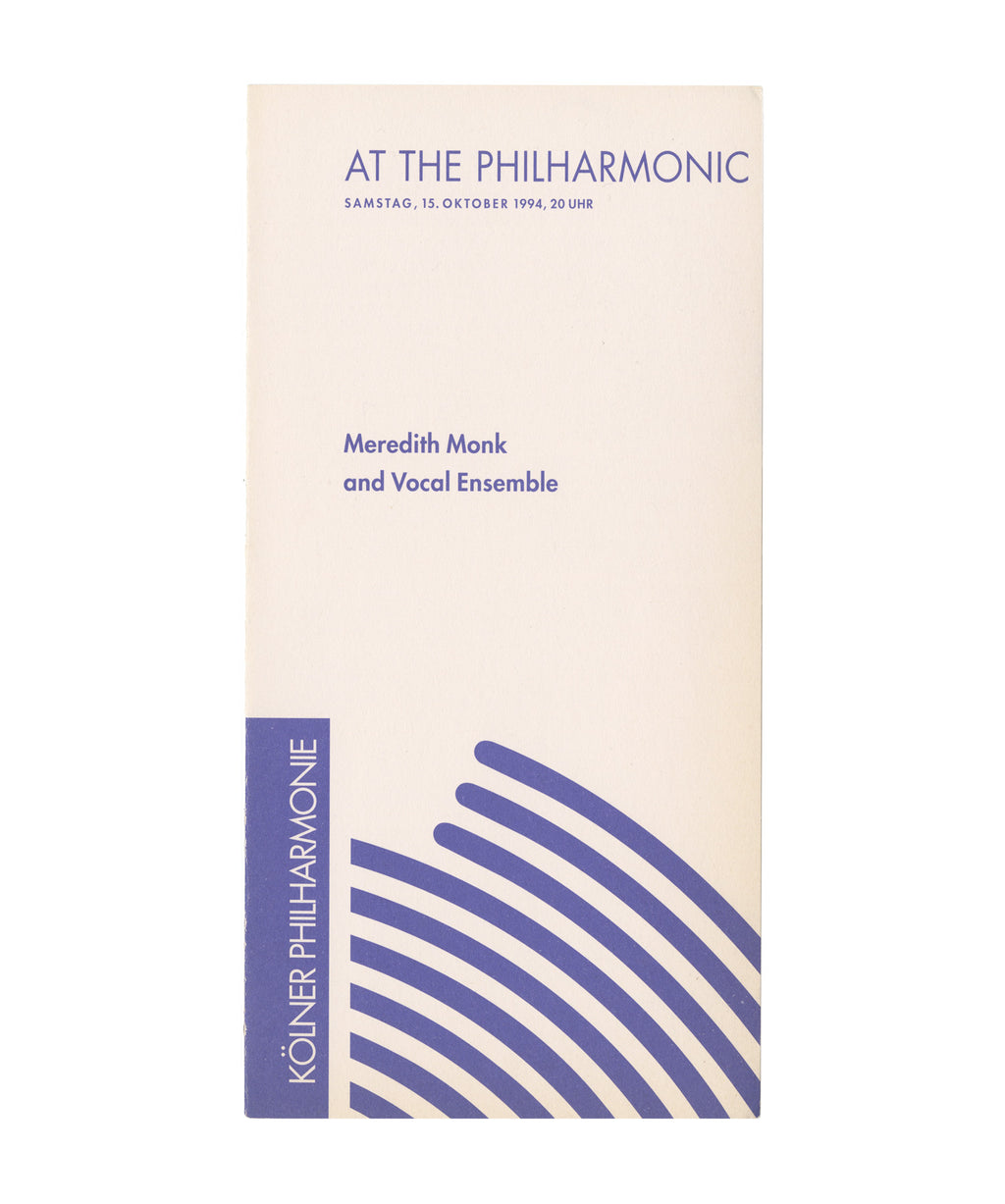 Meredith Monk Programs Bundle (1984–1995)