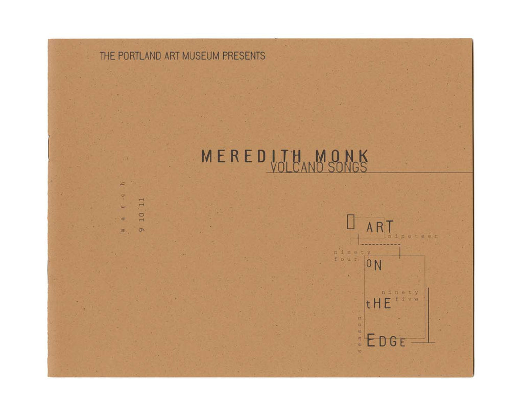 Meredith Monk Programs Bundle (1984–1995)